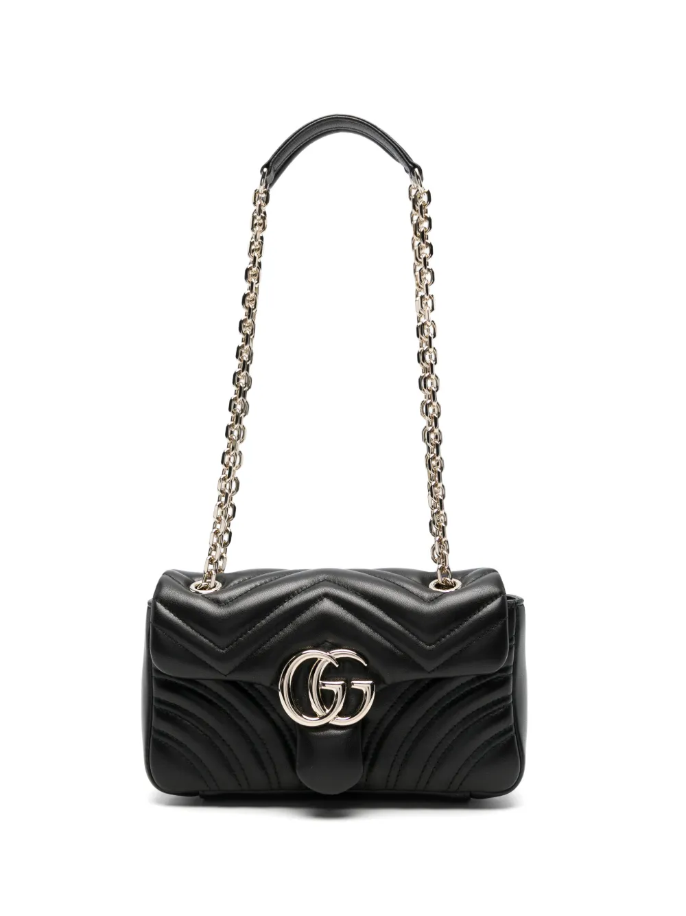 Gucci small GG Marmont quilted shoulder bag - Nero