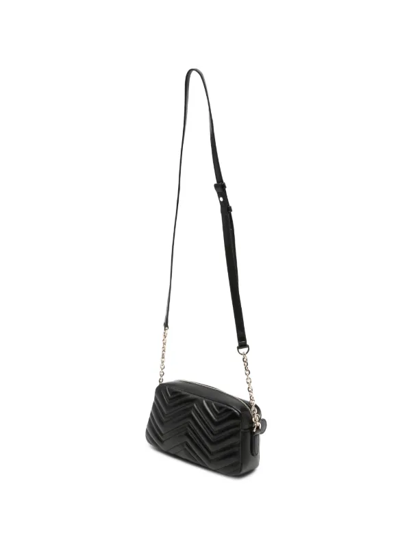 Gucci GGマーモント キルティング レザーカメラ ショルダーバッグ S
