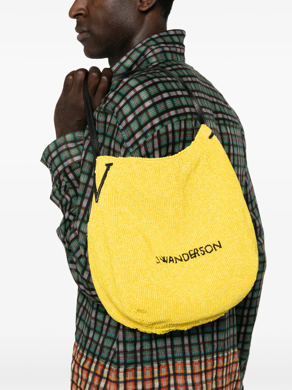 JW Anderson Kleine tas met kralen Geel