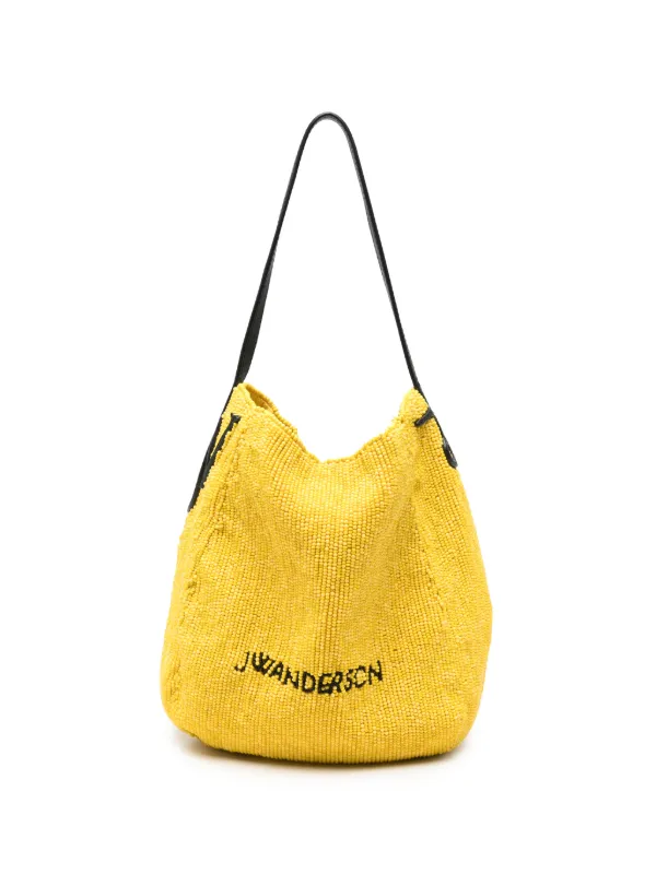 JW Anderson Small Beaded Bulb Bag in Yellow