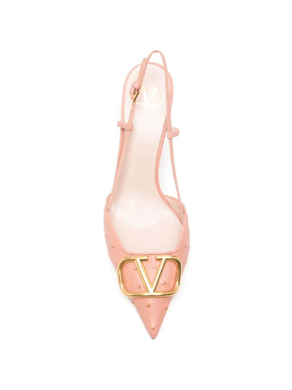 Valentino Garavani VLogo Signature slingback pumps Roze