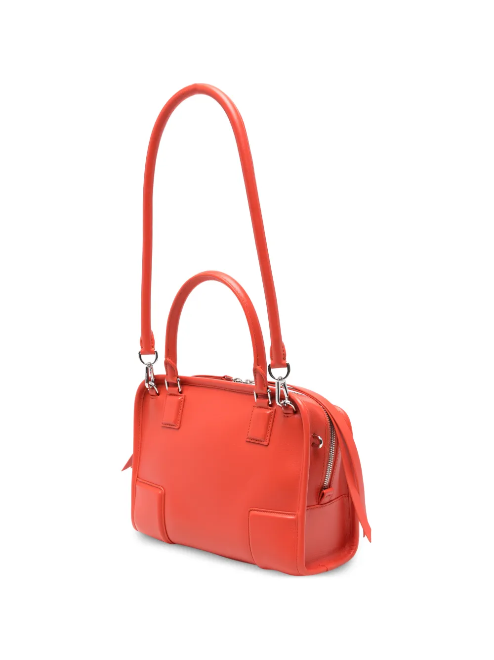 LOEWE Small Amazona 180 Bag in Soft Calfskin in Orange, view 3
