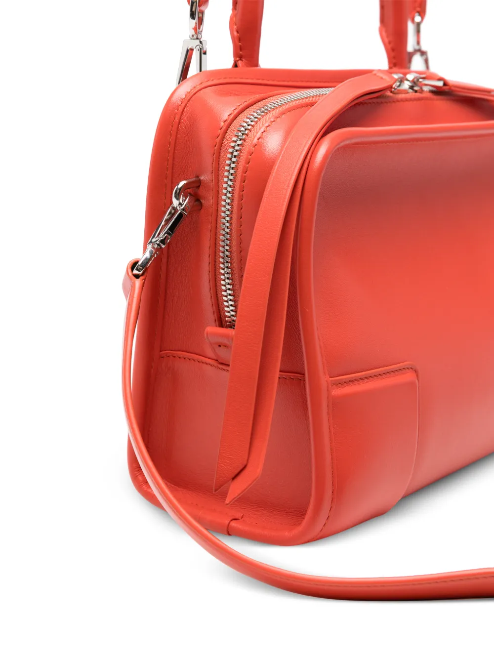 LOEWE Small Amazona 180 Bag in Soft Calfskin in Orange, view 4