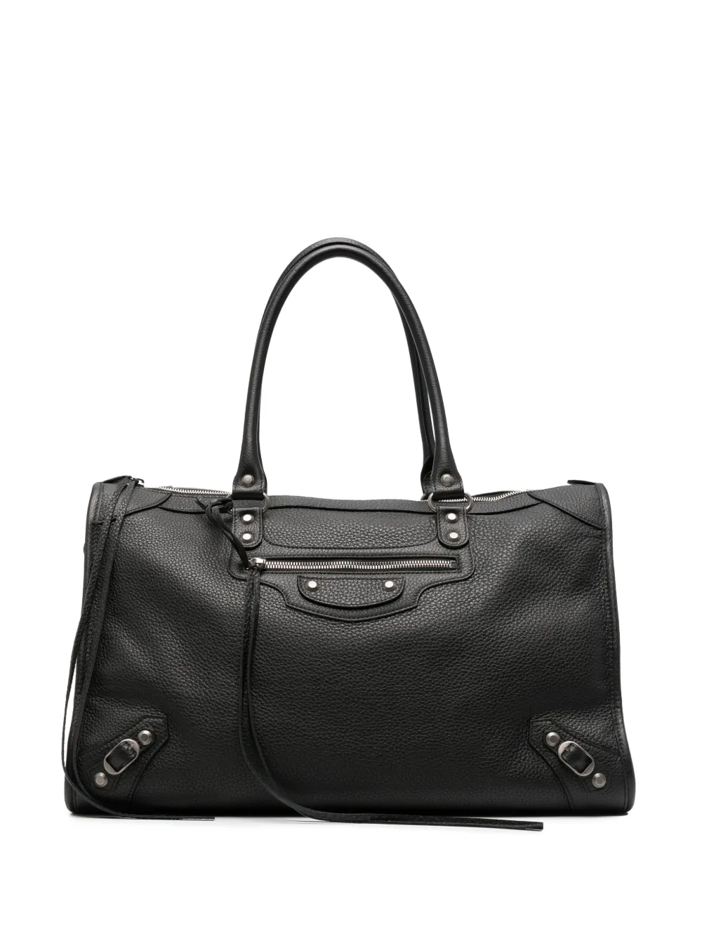 Balenciaga Le City grained-leather tote bag - Nero