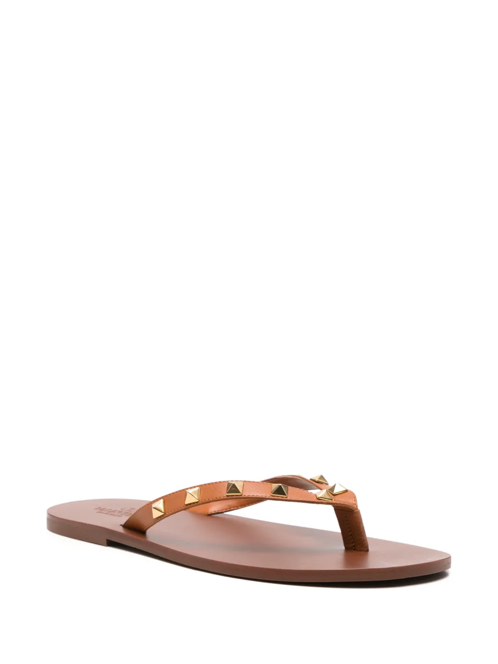 Valentino Garavani Rockstud thong sandals Bruin