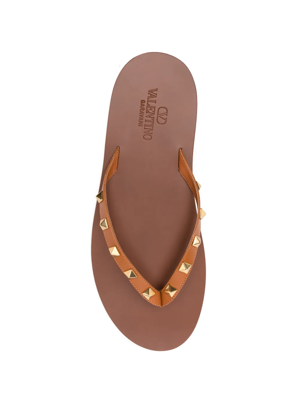 Valentino Garavani Rockstud thong sandals Bruin