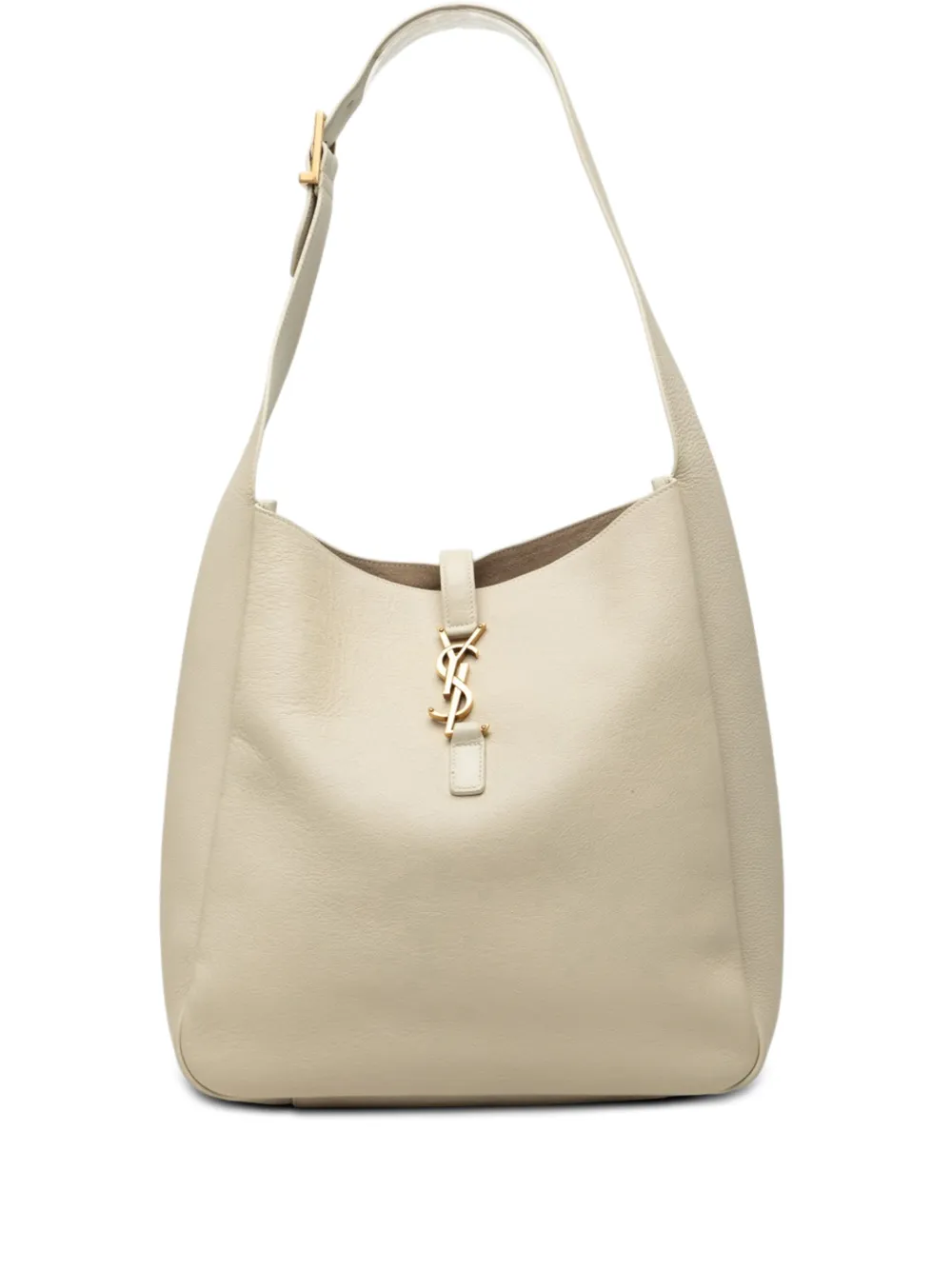 Saint Laurent Pre-Owned 2024 Large Leather Supple Le 5 a 7 Soft Hobo tote bag - Marrone