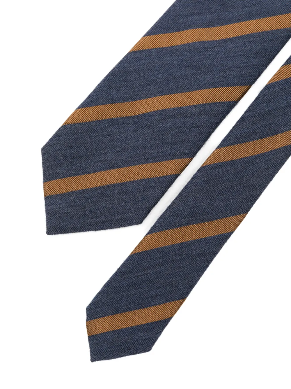 Corneliani stripe-pattern tie Blauw