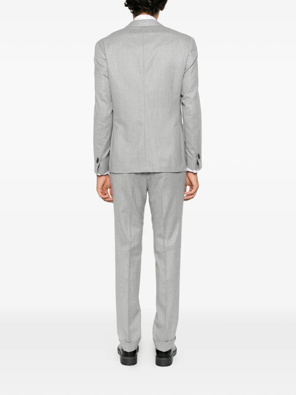 Corneliani notched-lapel single-breasted suit Grijs