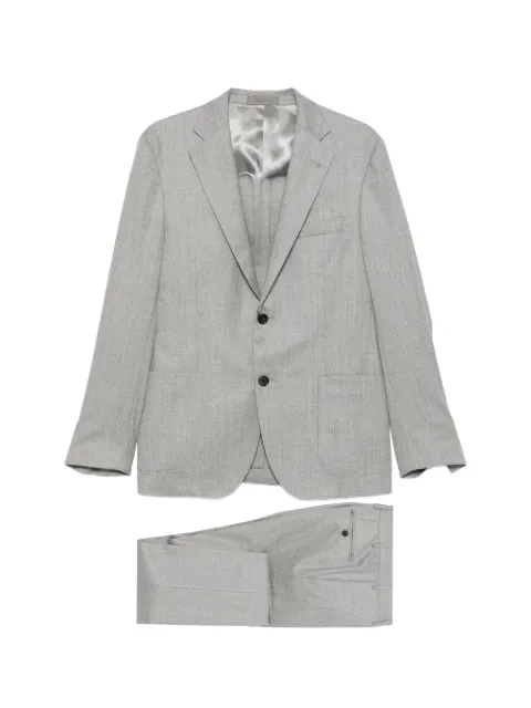 Corneliani notched-lapel single-breasted suit