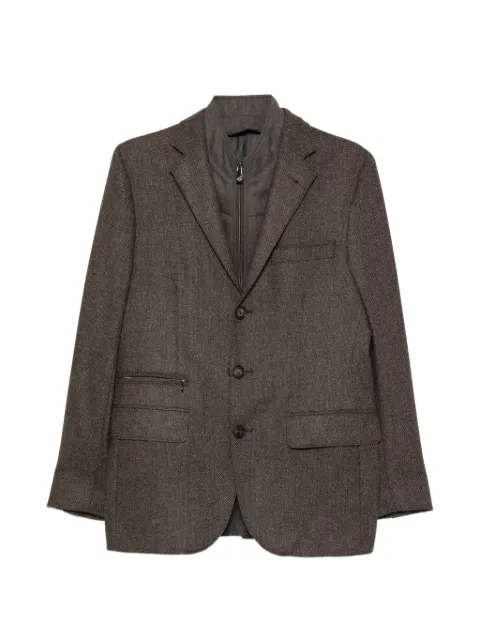 Corneliani single-breasted layered blazer