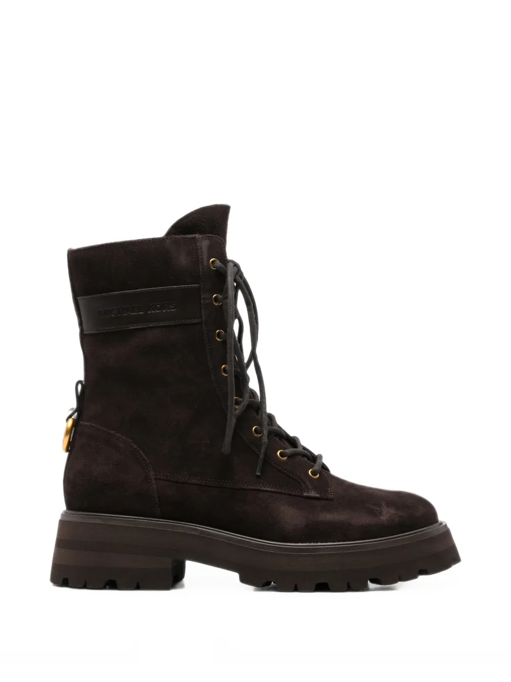 Michael Kors Caleb suede combat boots