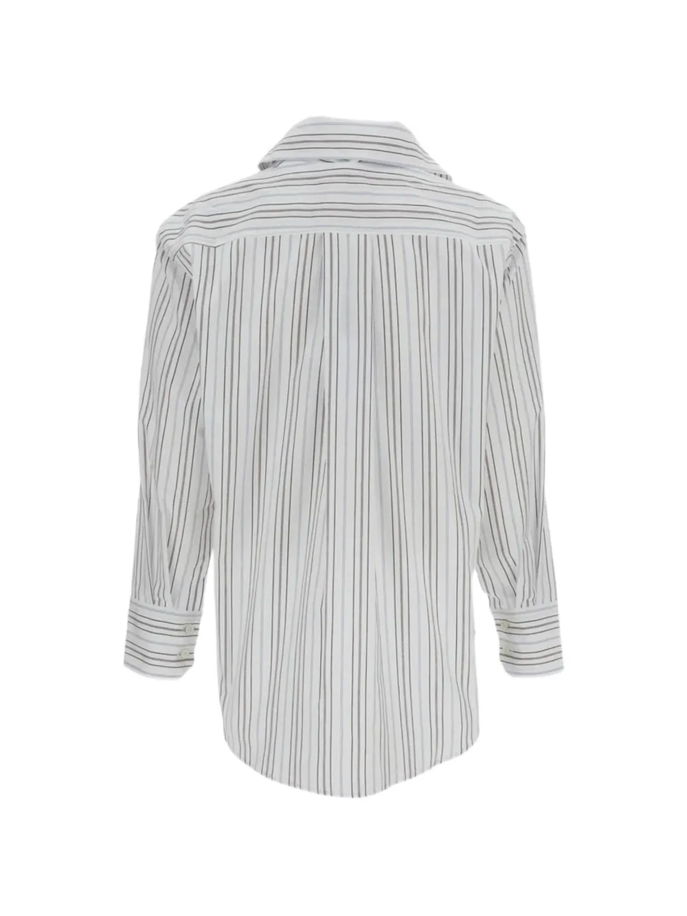 Plan C Gestreept blouse Wit