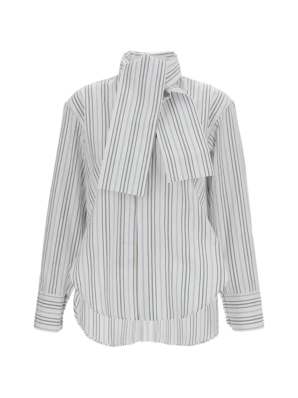 Plan C striped shirt - Weiß