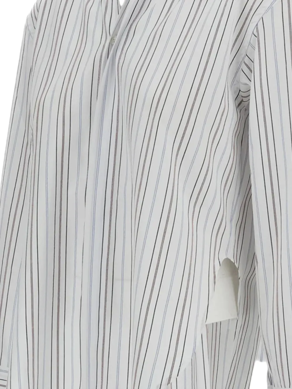 Plan C Gestreept blouse Wit