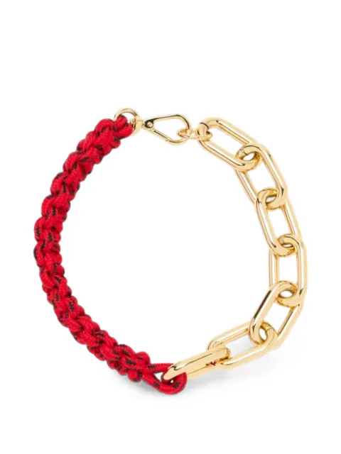 Plan C braided chain-link necklace