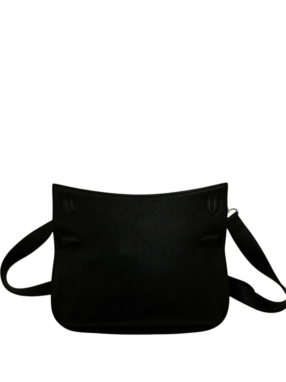 Pre-owned Hermes 2015 Clemence Jypsiere 31 Crossbody Bag In Black