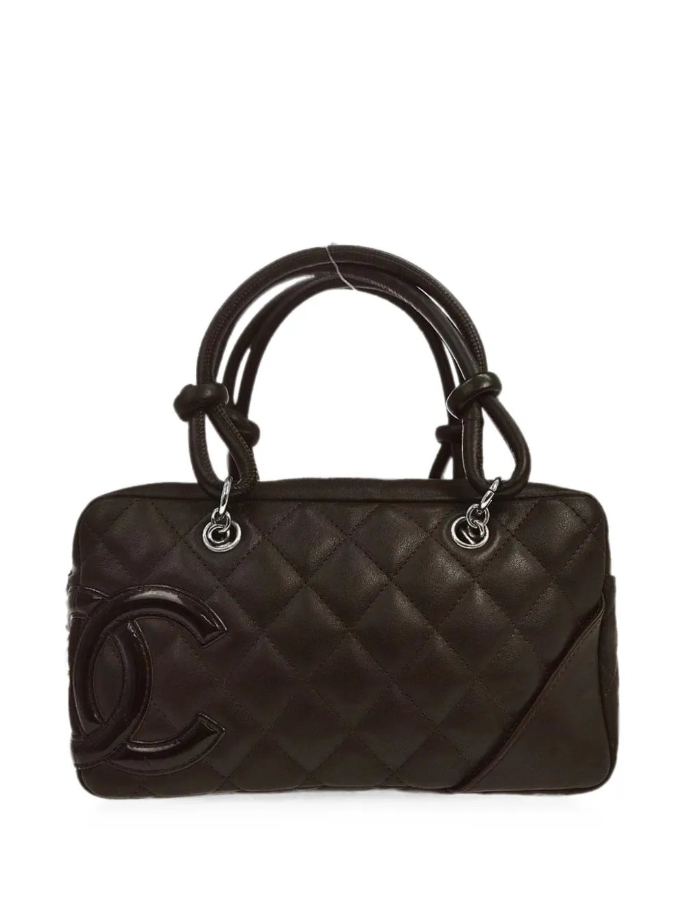 Pre-owned Chanel 2006 Cambon Ligne Tote Bag In Brown