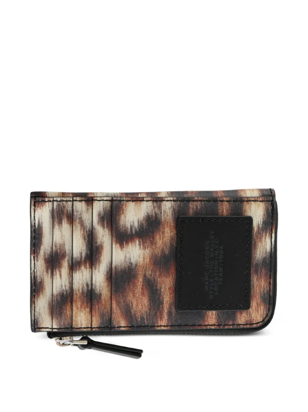 Marc Jacobs Portemonnee met luipaardprint Bruin