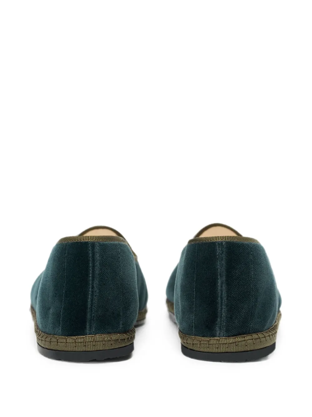 Scarosso William IV velvet slippers Groen