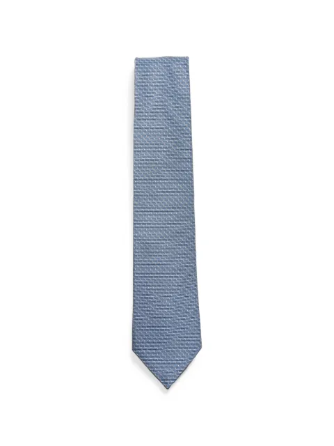 BOSS micro-pattern silk tie