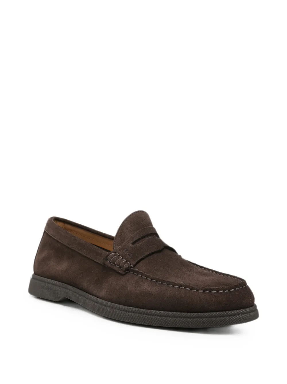 BOSS suede slip-on loafers Bruin