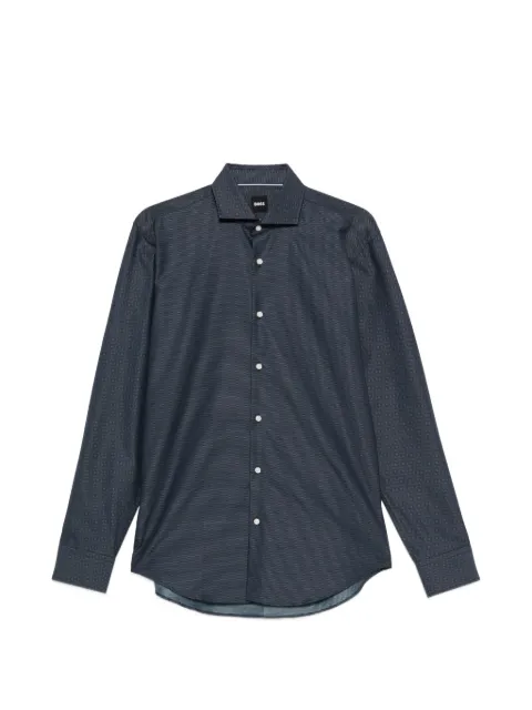 BOSS geometric-print shirt