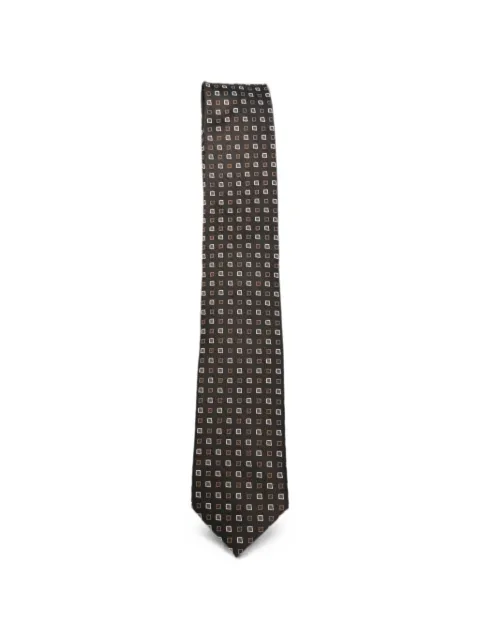 BOSS geometric-pattern tie
