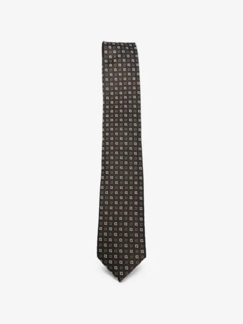 BOSS geometric-pattern tie