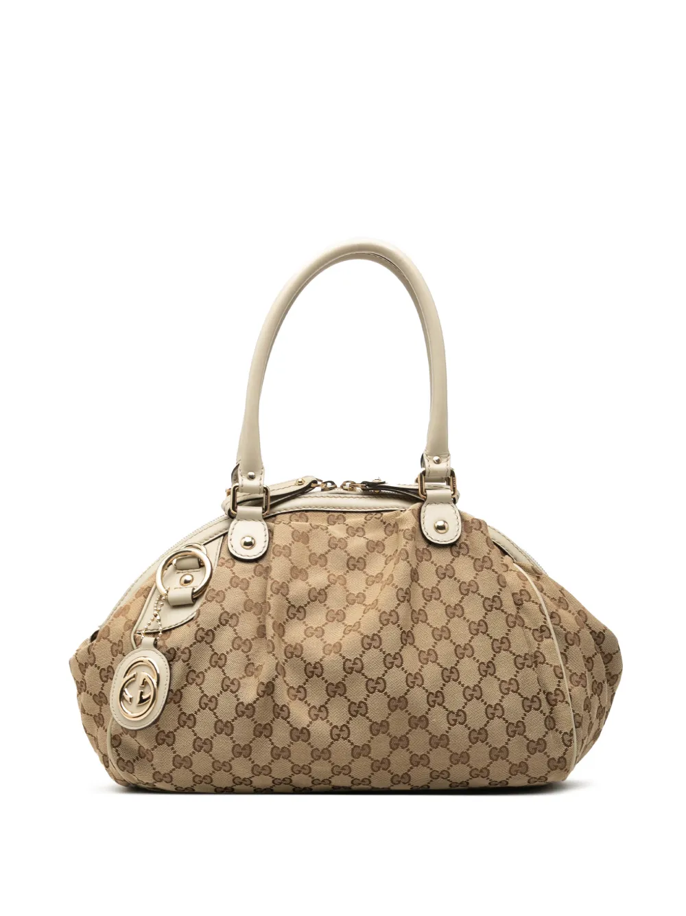 Gucci Pre-Owned 2000-2015 GG Canvas Sukey satchel - Nude
