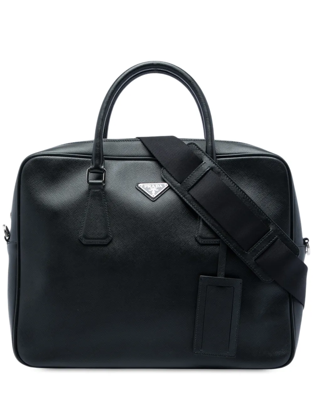 Prada Pre-Owned 2013-2026 Saffiano business bag - Schwarz
