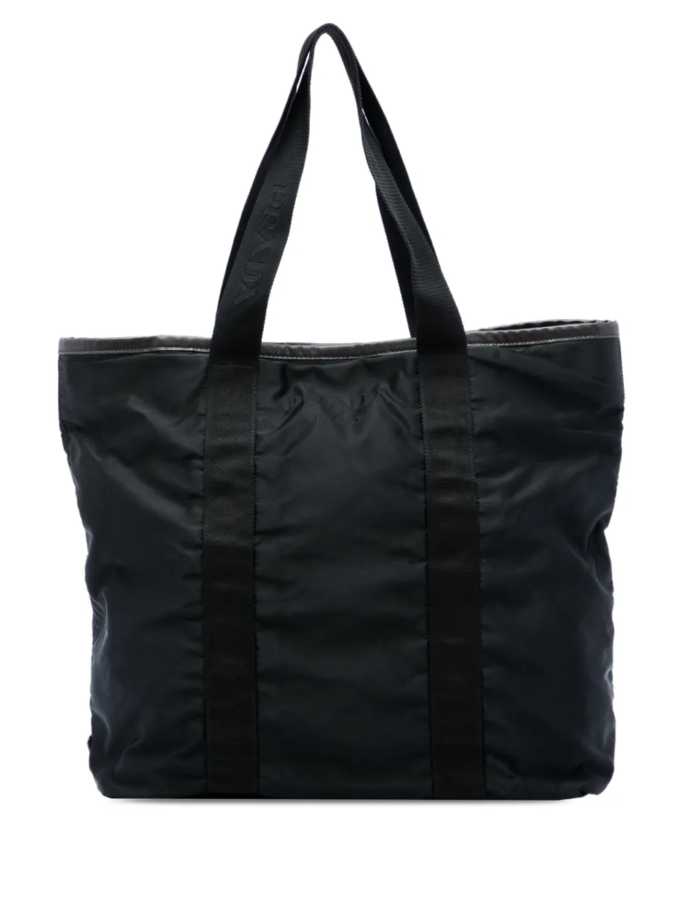 Prada Pre-Owned 2013-2026 Saffiano Trimmed Tessuto tote bag - Schwarz