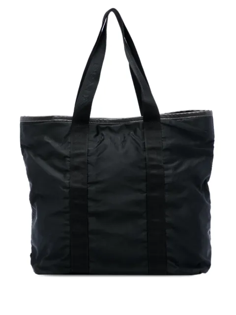Prada Pre-Owned 2013-2026 Saffiano Trimmed Tessuto tote bag