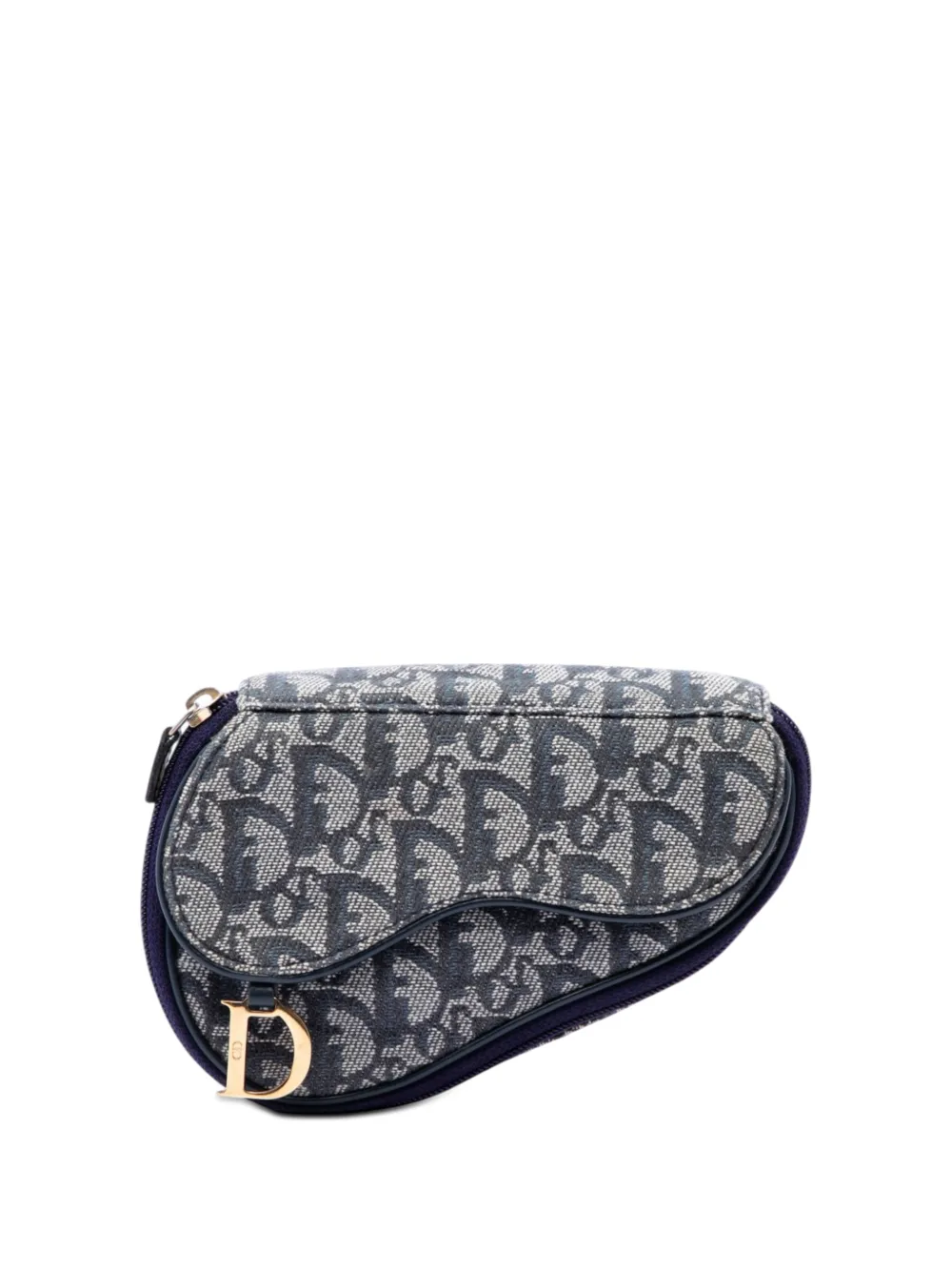 Christian Dior Pre-Owned 2000 Diorissimo Canvas Saddle pouch - Blau