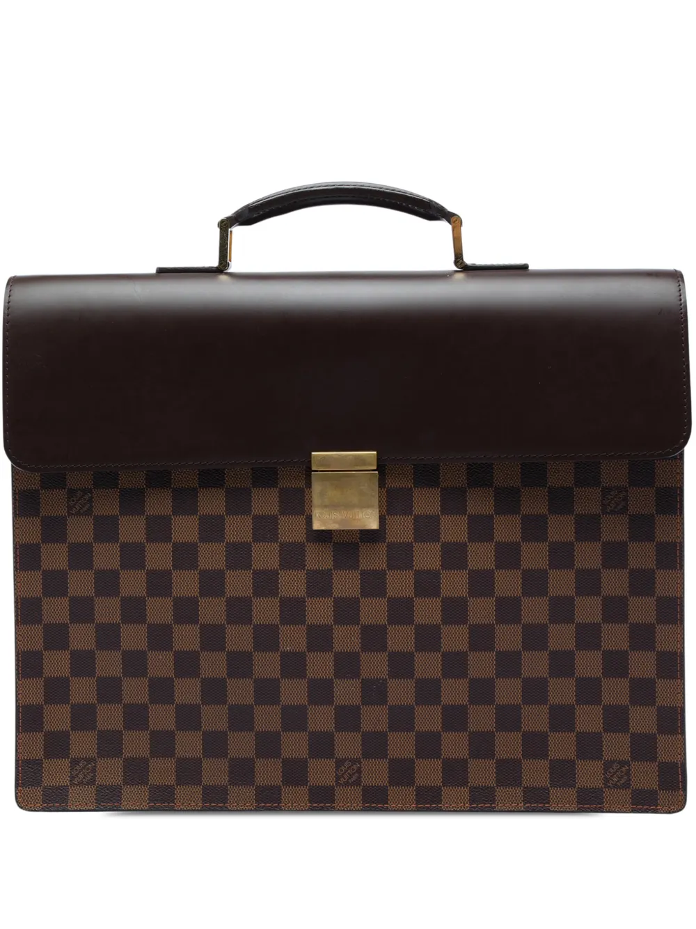 Louis Vuitton Pre-Owned 2004 Damier Ebene Altona GM business bag - Marrone