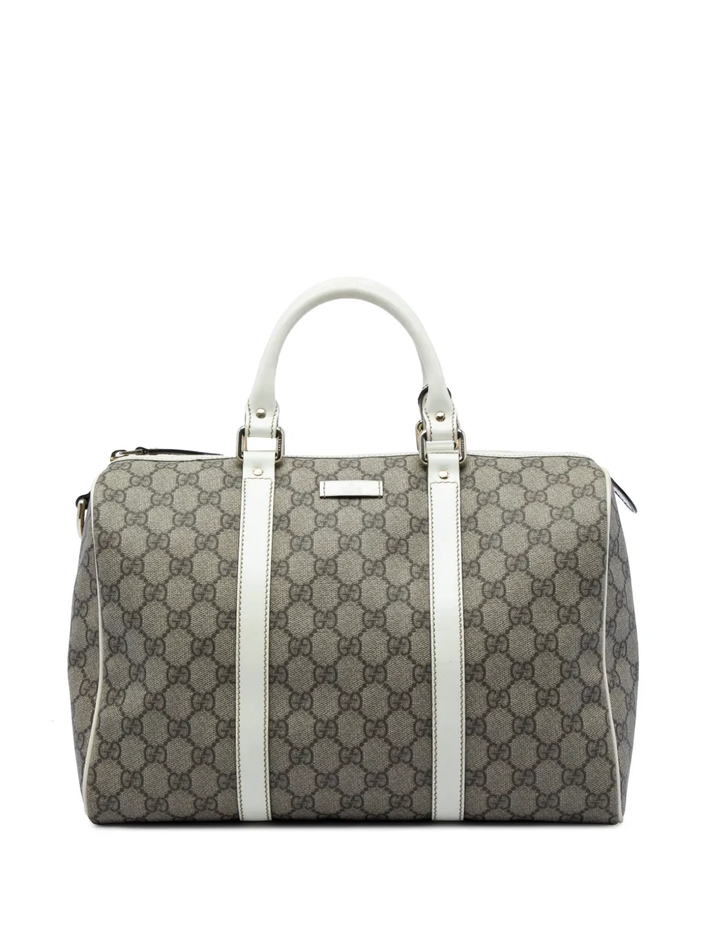 Gucci Pre-Owned 2016-2026 Medium GG Supreme Joy boston bag - Bianco