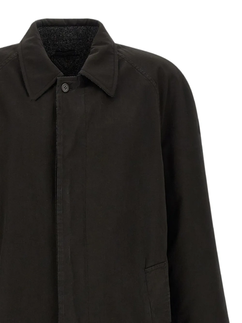 Prada Omkeerbare raglan jas Zwart