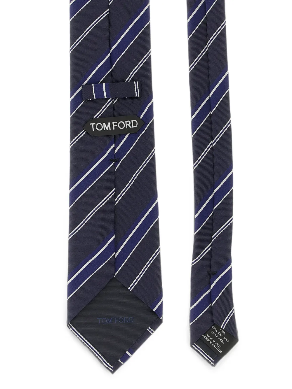 TOM FORD Gestreepte stropdas Blauw