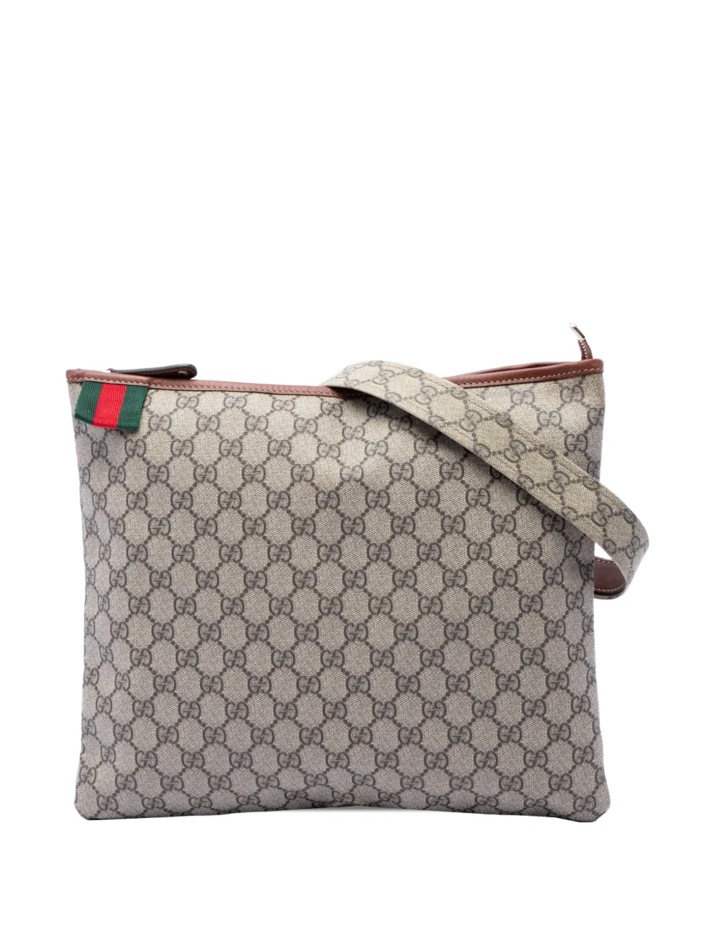 Gucci Pre-Owned 2016-2026 GG Supreme Web crossbody bag - Toni neutri