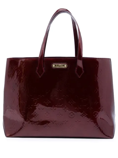 Louis Vuitton Pre-Owned Monogram Vernis Wilshire MM 手提包（2021-2026年典藏款）