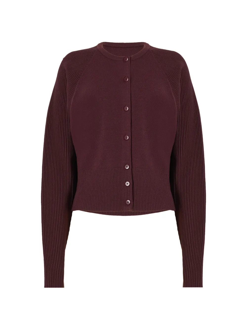 Wolford ribbed-knit cropped cardigan - Rot