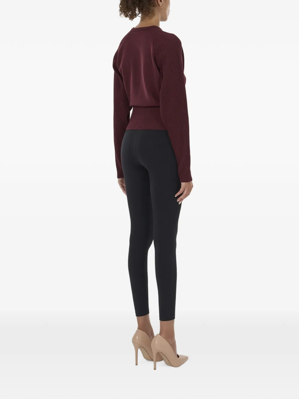 Wolford Ribgebreid vest Rood
