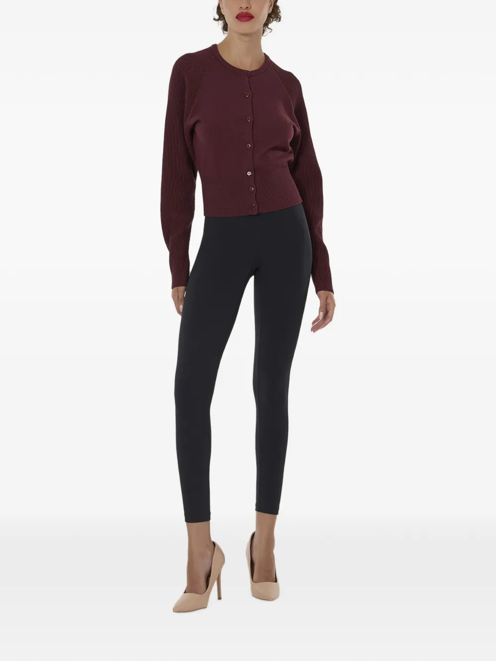 Wolford Ribgebreid vest Rood