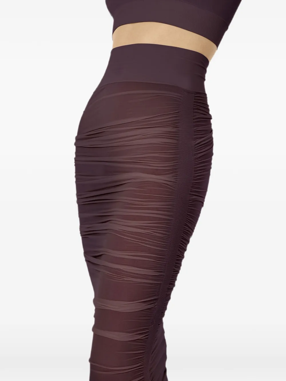 Wolford Gedrapeerde rok Bruin
