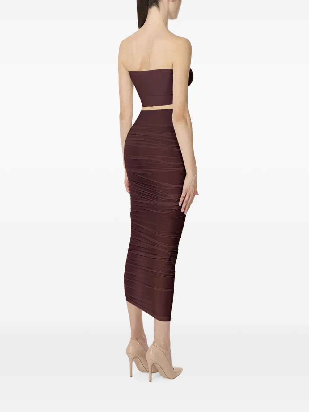 Wolford Gedrapeerde rok Bruin