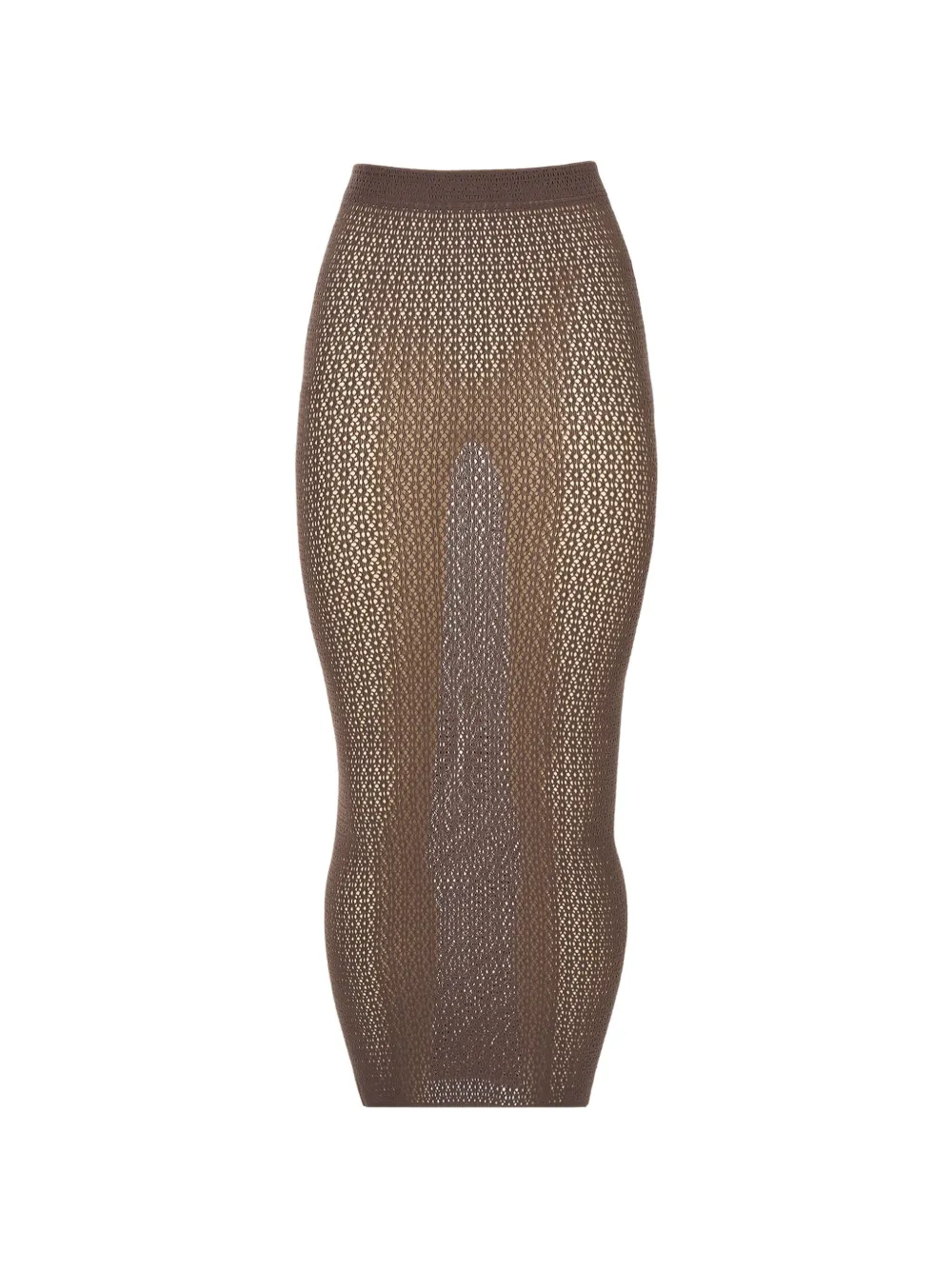 Wolford Daisy net midi skirt - Braun