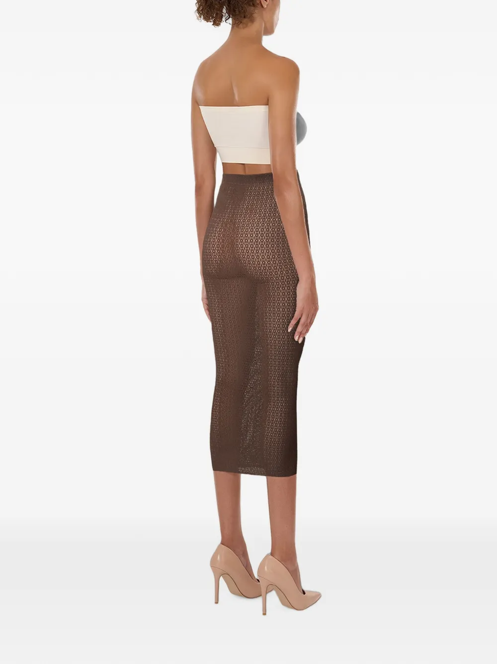 Wolford Daisy midi-rok Bruin