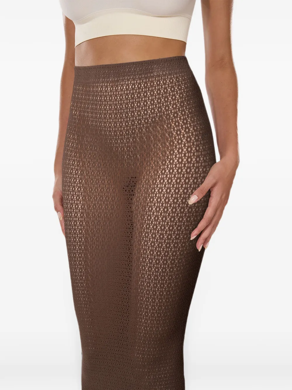 Wolford Daisy midi-rok Bruin