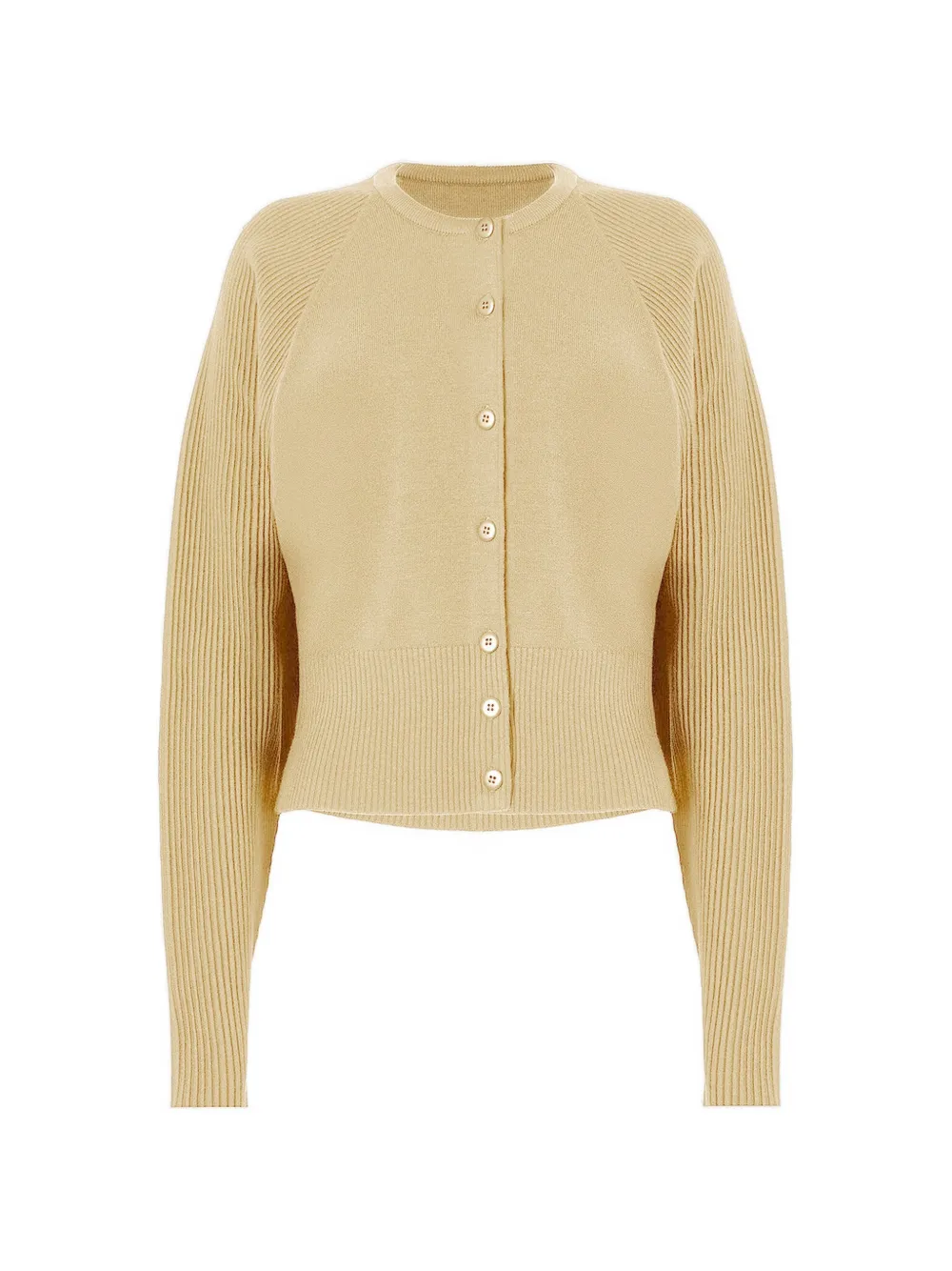 Wolford ribbed-knit cropped cardigan - Giallo