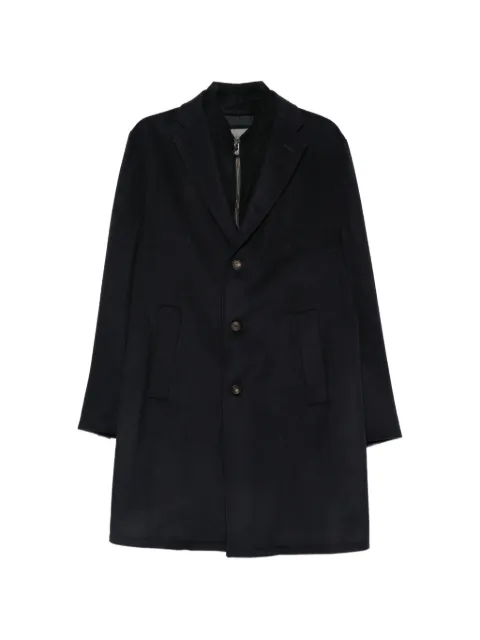 Corneliani layered single-breasted coat